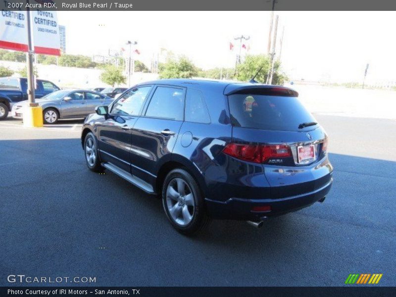 Royal Blue Pearl / Taupe 2007 Acura RDX