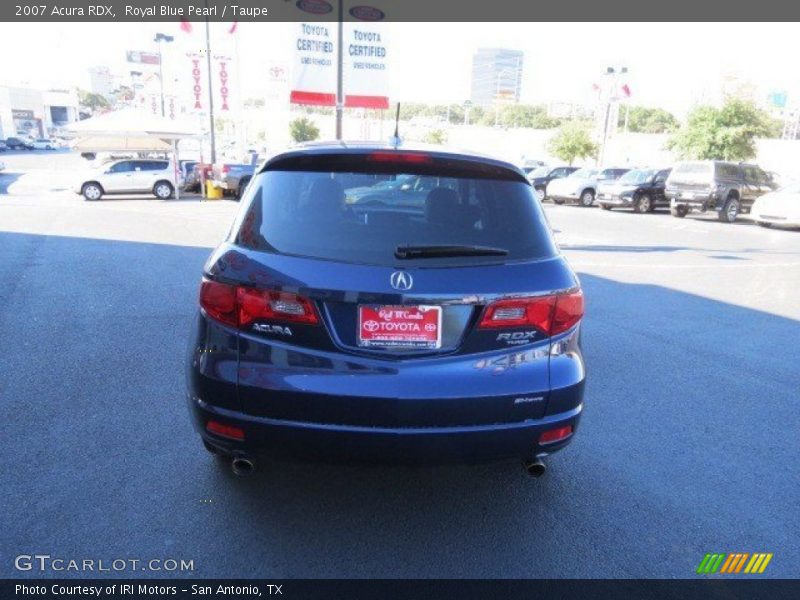 Royal Blue Pearl / Taupe 2007 Acura RDX