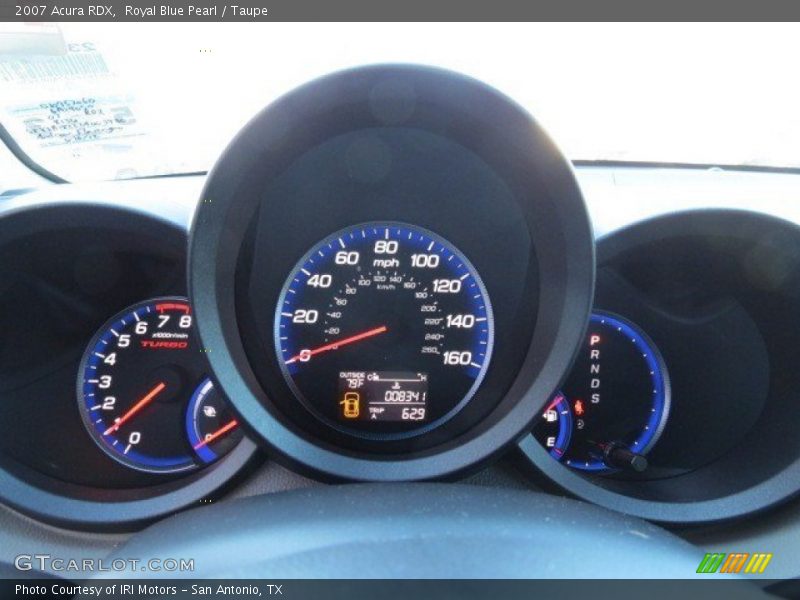 Royal Blue Pearl / Taupe 2007 Acura RDX