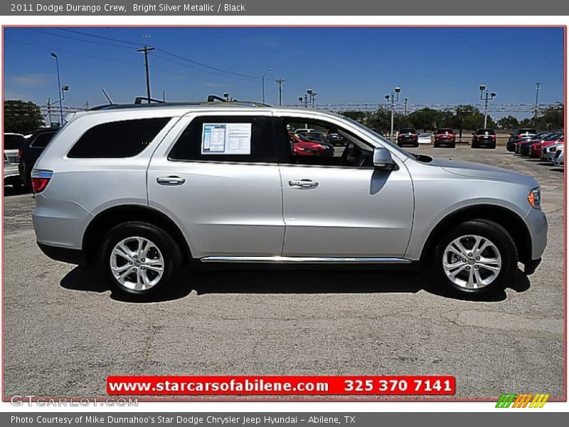 Bright Silver Metallic / Black 2011 Dodge Durango Crew