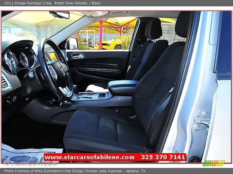 Bright Silver Metallic / Black 2011 Dodge Durango Crew