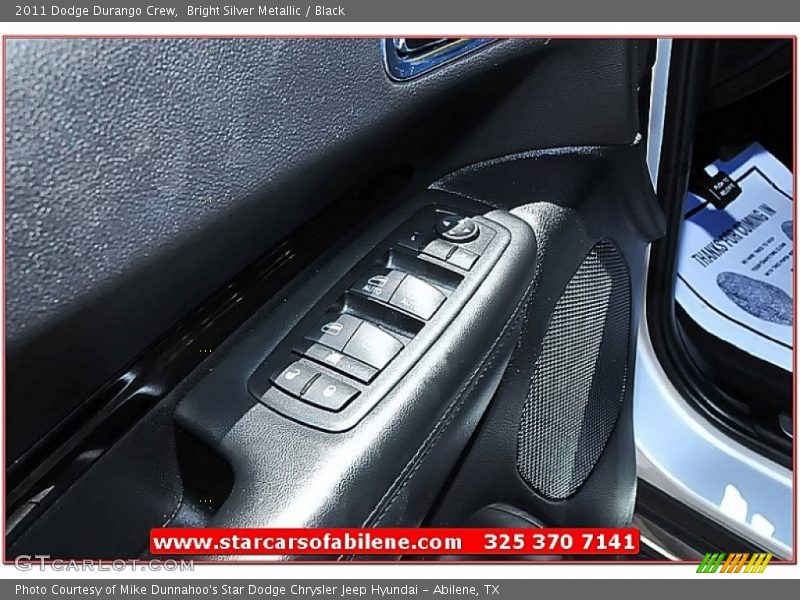 Bright Silver Metallic / Black 2011 Dodge Durango Crew