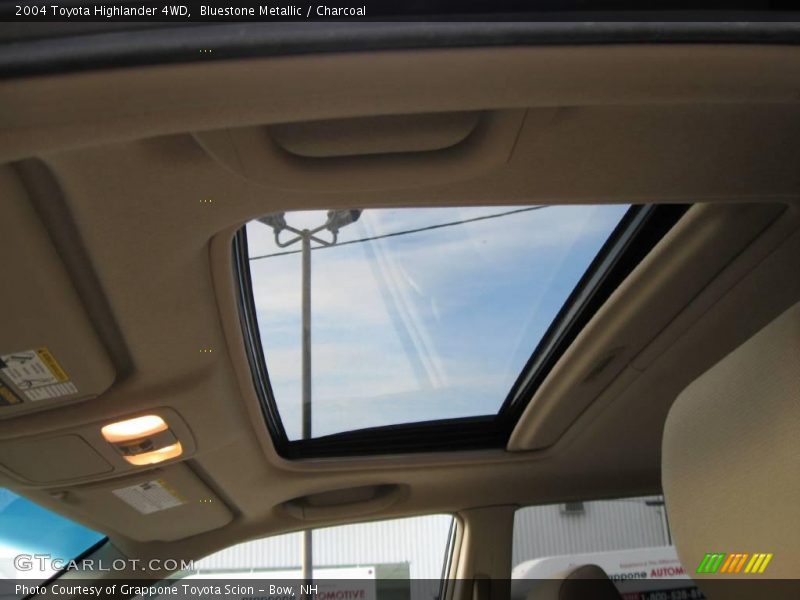 Bluestone Metallic / Charcoal 2004 Toyota Highlander 4WD