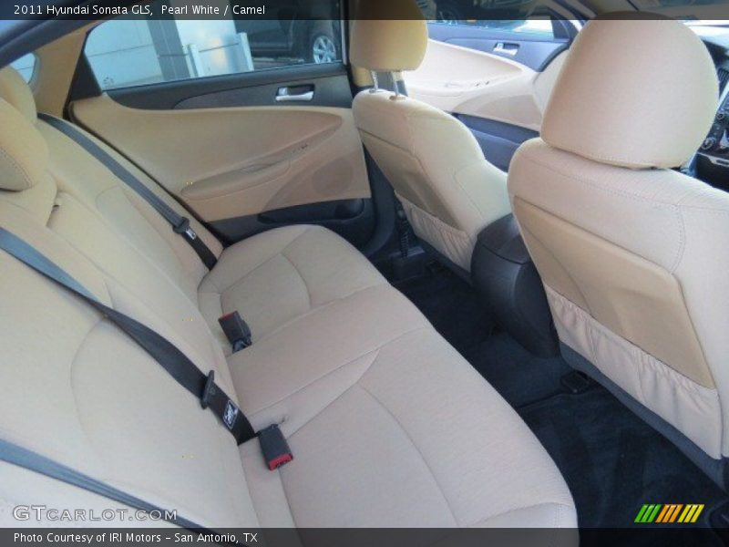 Pearl White / Camel 2011 Hyundai Sonata GLS