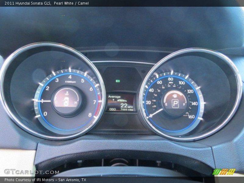 Pearl White / Camel 2011 Hyundai Sonata GLS