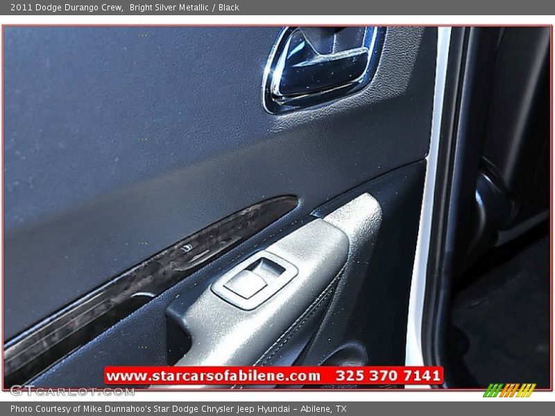 Bright Silver Metallic / Black 2011 Dodge Durango Crew
