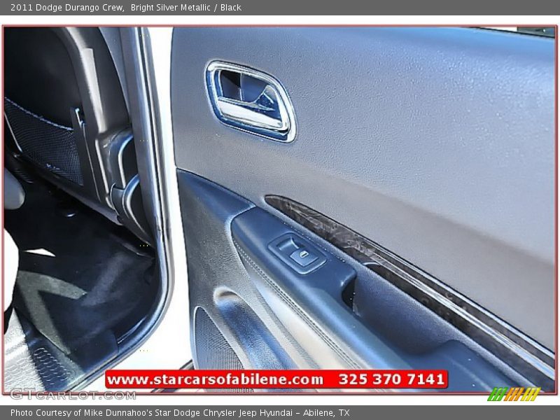 Bright Silver Metallic / Black 2011 Dodge Durango Crew