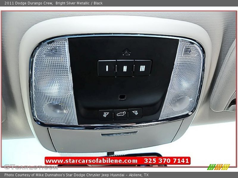 Bright Silver Metallic / Black 2011 Dodge Durango Crew