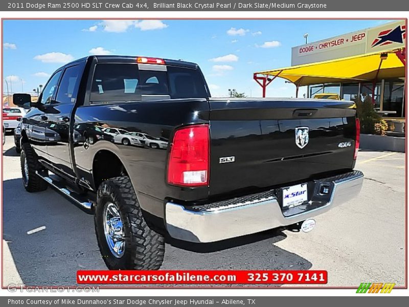 Brilliant Black Crystal Pearl / Dark Slate/Medium Graystone 2011 Dodge Ram 2500 HD SLT Crew Cab 4x4