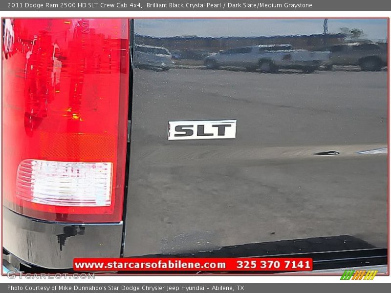 Brilliant Black Crystal Pearl / Dark Slate/Medium Graystone 2011 Dodge Ram 2500 HD SLT Crew Cab 4x4