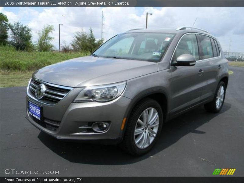 Alpine Grey Metallic / Charcoal 2009 Volkswagen Tiguan SEL 4Motion