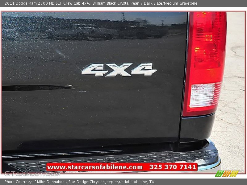 Brilliant Black Crystal Pearl / Dark Slate/Medium Graystone 2011 Dodge Ram 2500 HD SLT Crew Cab 4x4