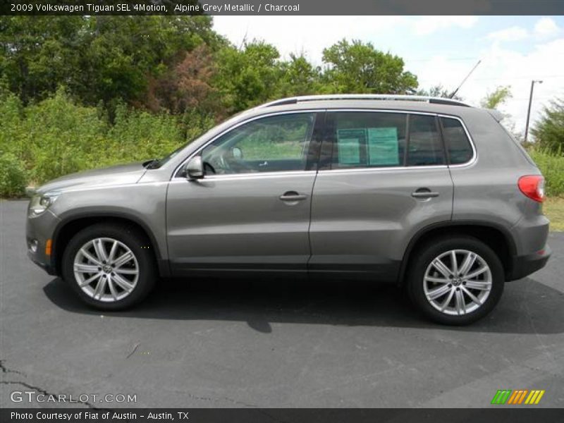 Alpine Grey Metallic / Charcoal 2009 Volkswagen Tiguan SEL 4Motion