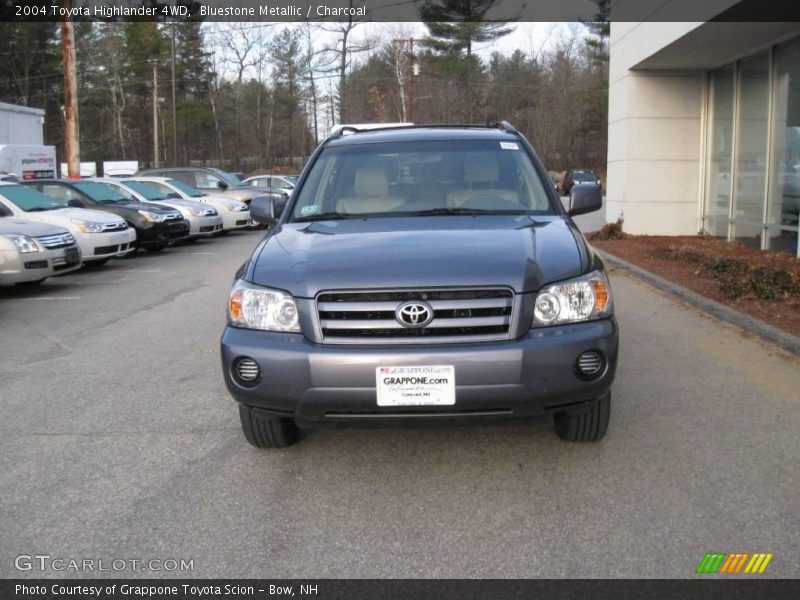 Bluestone Metallic / Charcoal 2004 Toyota Highlander 4WD