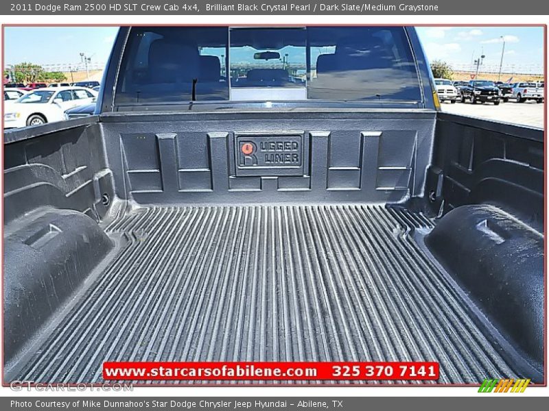 Brilliant Black Crystal Pearl / Dark Slate/Medium Graystone 2011 Dodge Ram 2500 HD SLT Crew Cab 4x4
