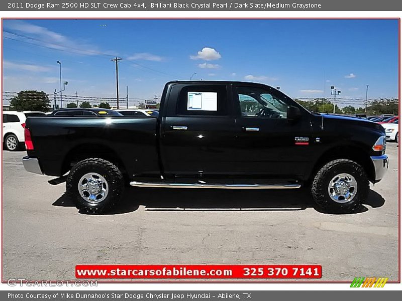 Brilliant Black Crystal Pearl / Dark Slate/Medium Graystone 2011 Dodge Ram 2500 HD SLT Crew Cab 4x4