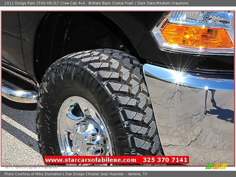 Brilliant Black Crystal Pearl / Dark Slate/Medium Graystone 2011 Dodge Ram 2500 HD SLT Crew Cab 4x4