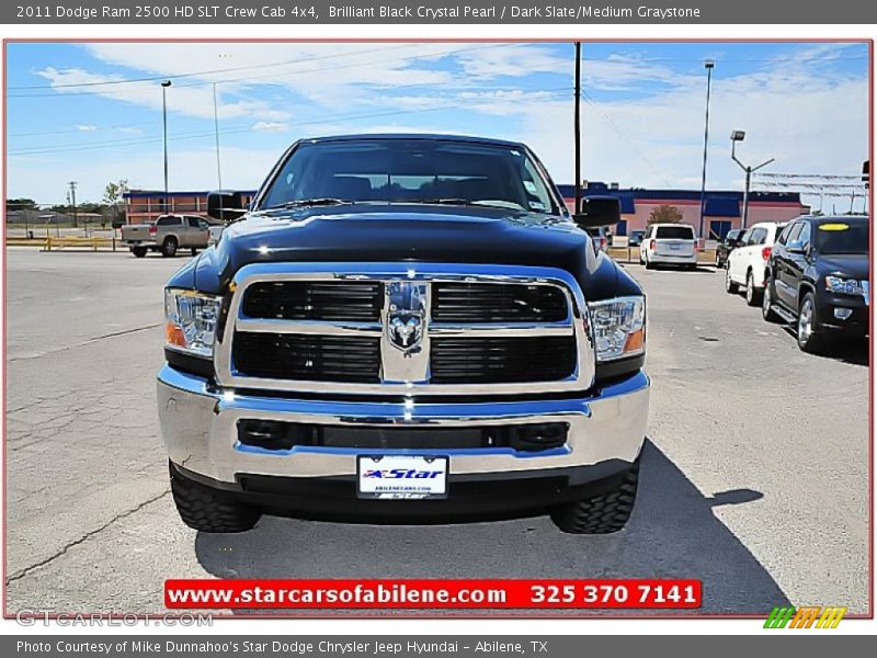 Brilliant Black Crystal Pearl / Dark Slate/Medium Graystone 2011 Dodge Ram 2500 HD SLT Crew Cab 4x4