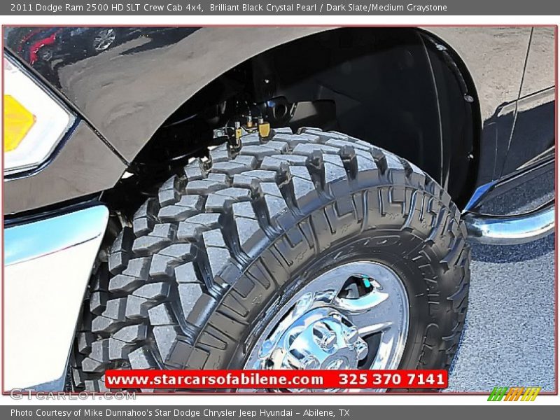 Brilliant Black Crystal Pearl / Dark Slate/Medium Graystone 2011 Dodge Ram 2500 HD SLT Crew Cab 4x4