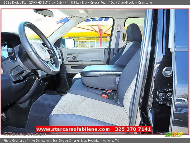Brilliant Black Crystal Pearl / Dark Slate/Medium Graystone 2011 Dodge Ram 2500 HD SLT Crew Cab 4x4