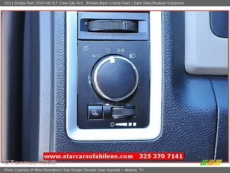 Brilliant Black Crystal Pearl / Dark Slate/Medium Graystone 2011 Dodge Ram 2500 HD SLT Crew Cab 4x4