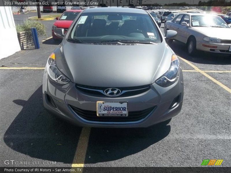 Harbor Gray Metallic / Gray 2013 Hyundai Elantra GLS