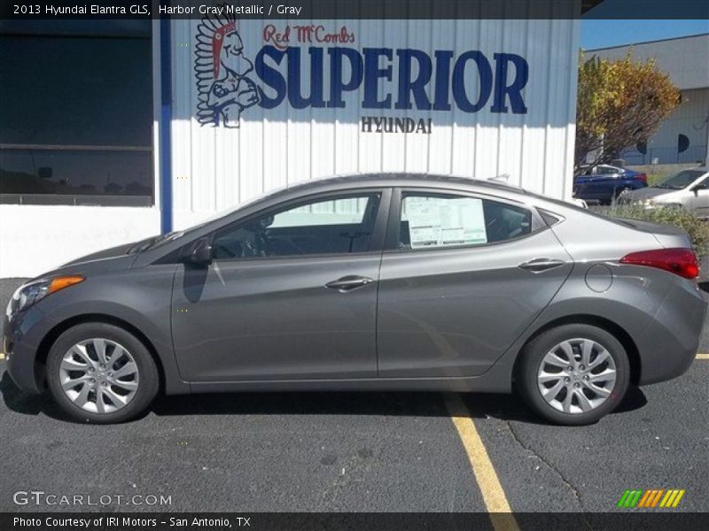 Harbor Gray Metallic / Gray 2013 Hyundai Elantra GLS