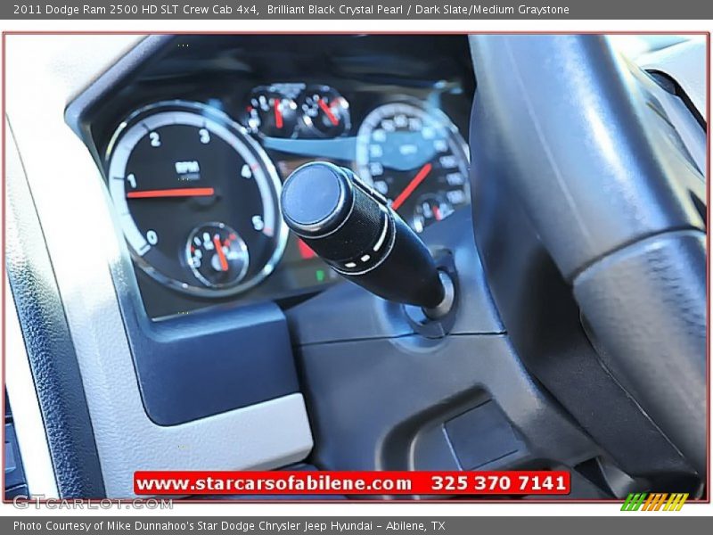 Brilliant Black Crystal Pearl / Dark Slate/Medium Graystone 2011 Dodge Ram 2500 HD SLT Crew Cab 4x4