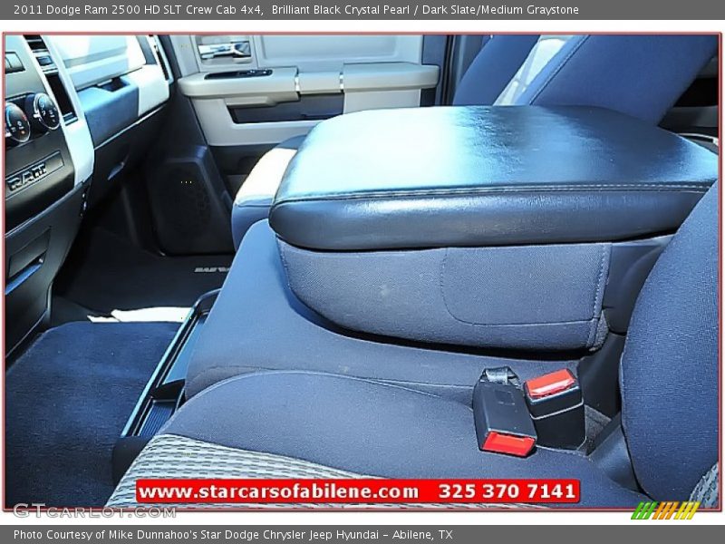 Brilliant Black Crystal Pearl / Dark Slate/Medium Graystone 2011 Dodge Ram 2500 HD SLT Crew Cab 4x4