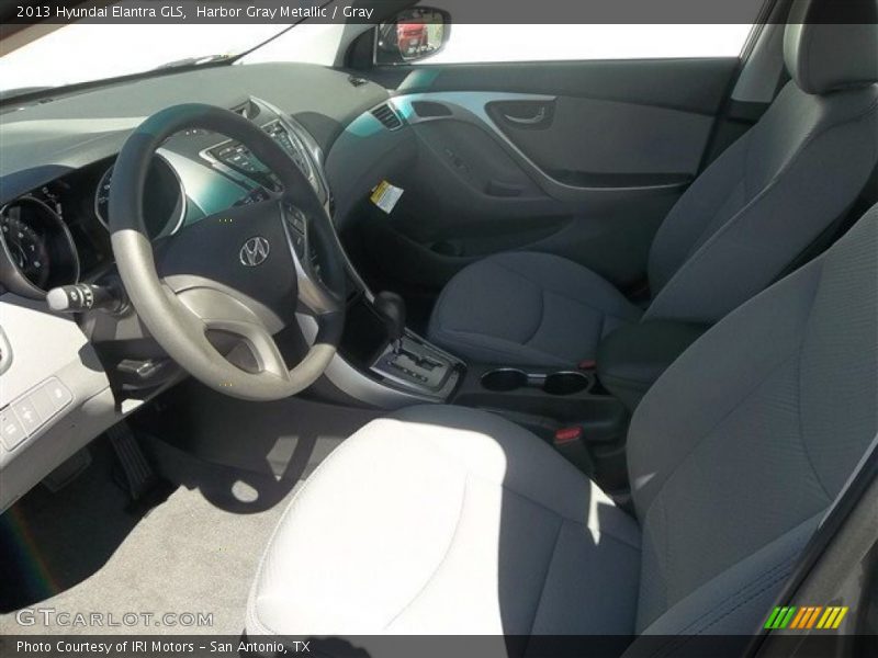 Harbor Gray Metallic / Gray 2013 Hyundai Elantra GLS