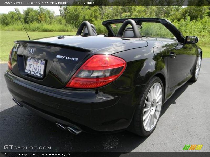 Black / Black 2007 Mercedes-Benz SLK 55 AMG Roadster