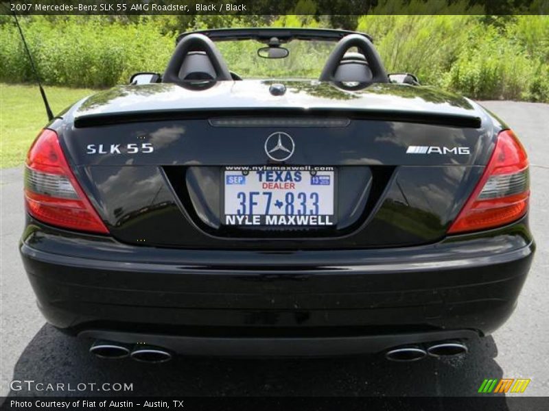 Black / Black 2007 Mercedes-Benz SLK 55 AMG Roadster
