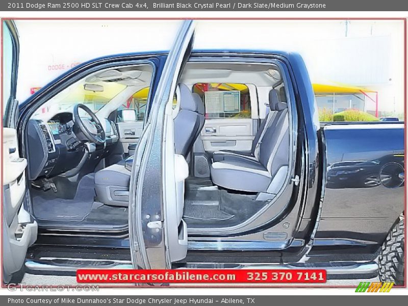 Brilliant Black Crystal Pearl / Dark Slate/Medium Graystone 2011 Dodge Ram 2500 HD SLT Crew Cab 4x4