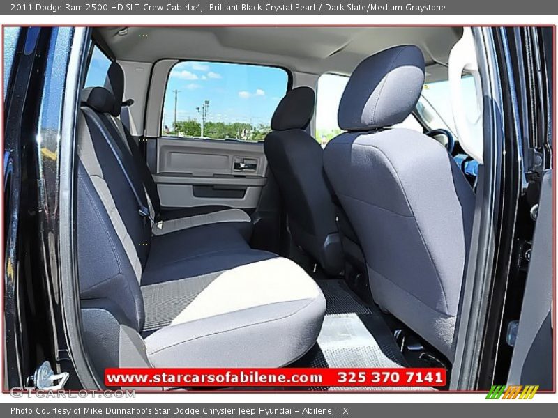 Brilliant Black Crystal Pearl / Dark Slate/Medium Graystone 2011 Dodge Ram 2500 HD SLT Crew Cab 4x4