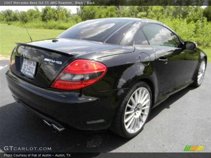 Black / Black 2007 Mercedes-Benz SLK 55 AMG Roadster