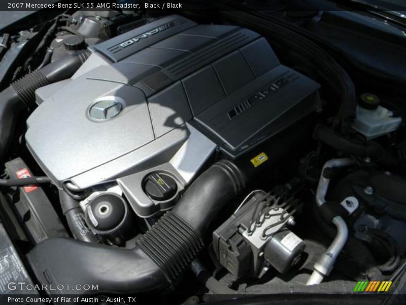 Black / Black 2007 Mercedes-Benz SLK 55 AMG Roadster