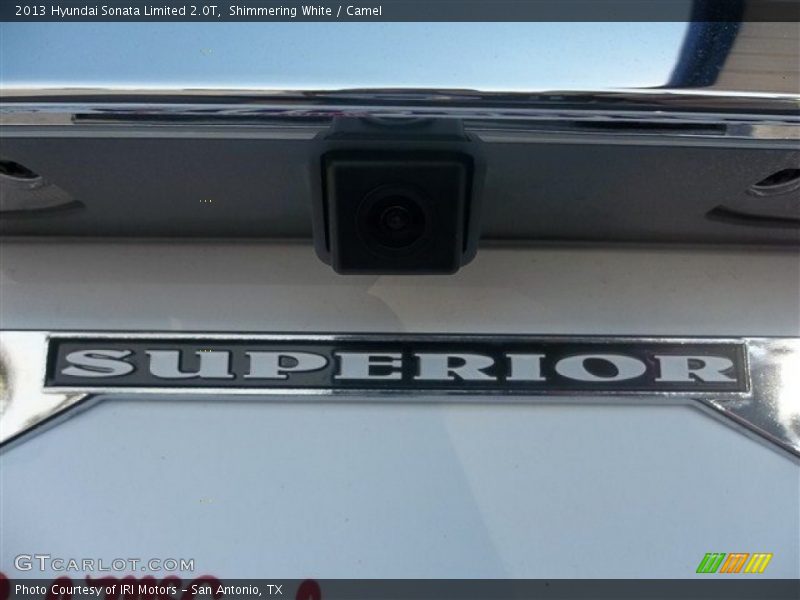 Shimmering White / Camel 2013 Hyundai Sonata Limited 2.0T