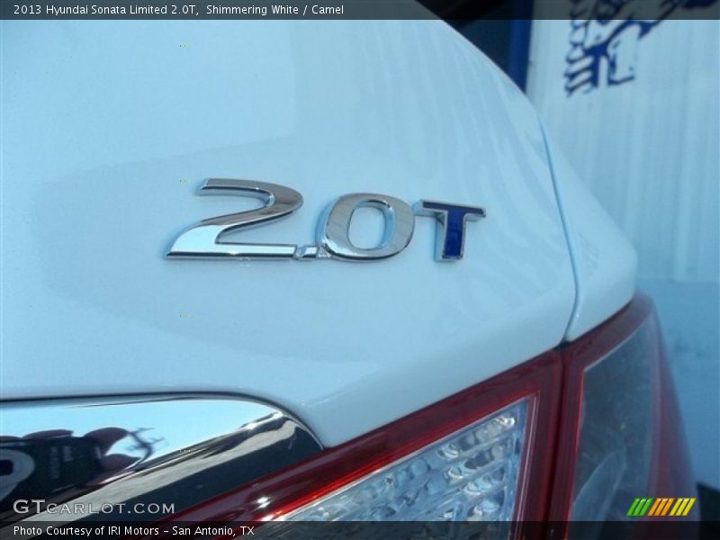Shimmering White / Camel 2013 Hyundai Sonata Limited 2.0T