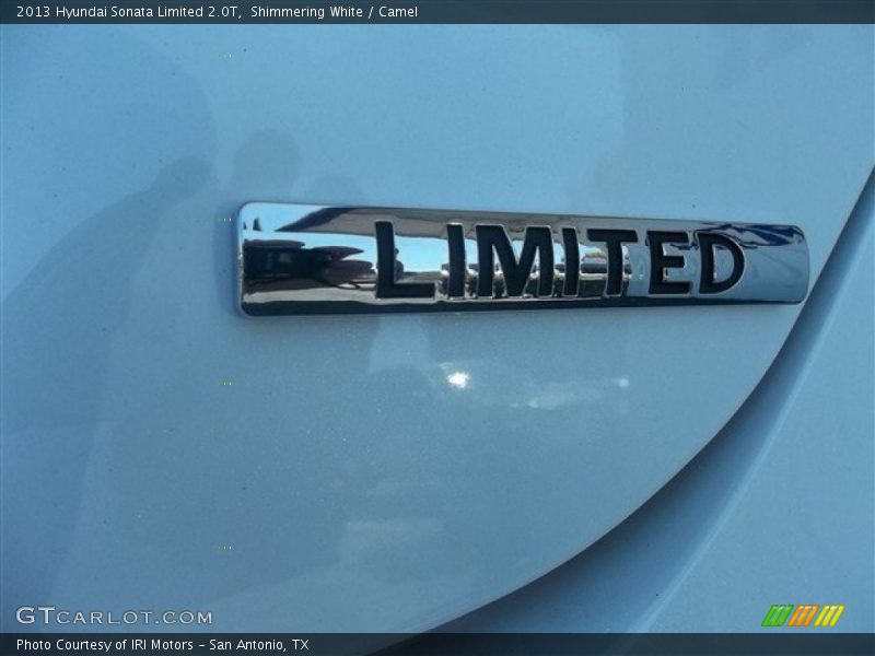 Shimmering White / Camel 2013 Hyundai Sonata Limited 2.0T