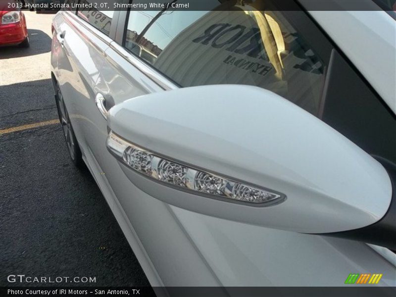 Shimmering White / Camel 2013 Hyundai Sonata Limited 2.0T