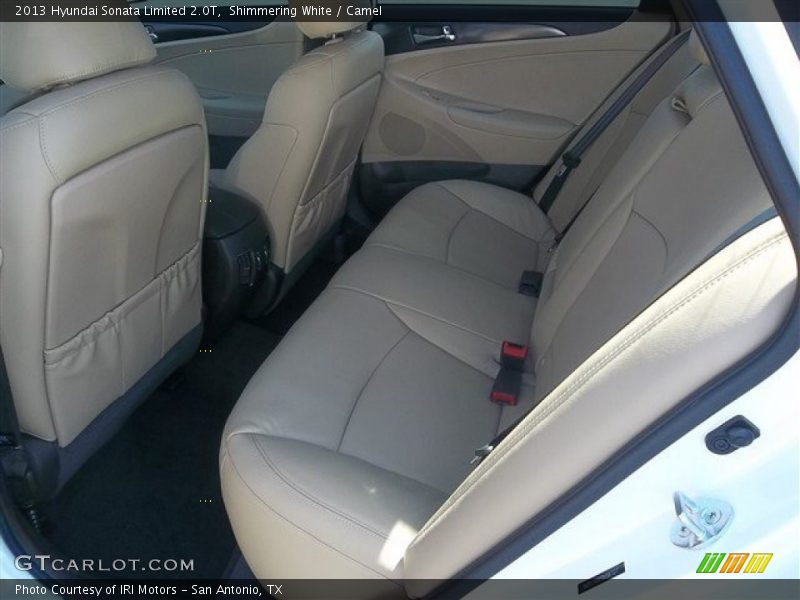 Shimmering White / Camel 2013 Hyundai Sonata Limited 2.0T