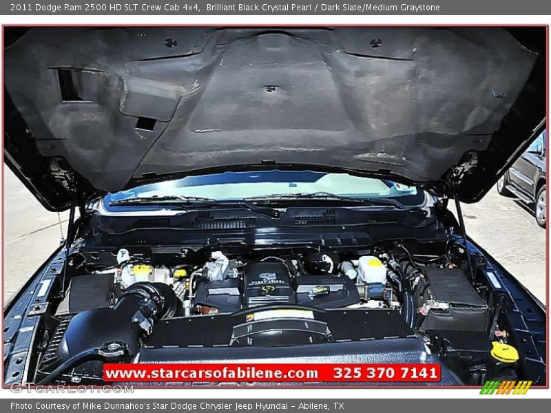 Brilliant Black Crystal Pearl / Dark Slate/Medium Graystone 2011 Dodge Ram 2500 HD SLT Crew Cab 4x4
