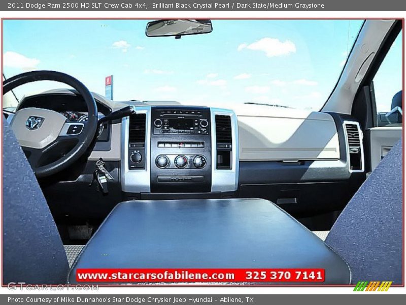 Brilliant Black Crystal Pearl / Dark Slate/Medium Graystone 2011 Dodge Ram 2500 HD SLT Crew Cab 4x4
