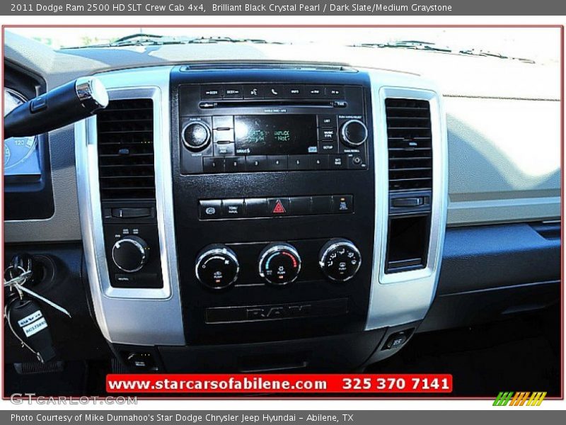 Brilliant Black Crystal Pearl / Dark Slate/Medium Graystone 2011 Dodge Ram 2500 HD SLT Crew Cab 4x4