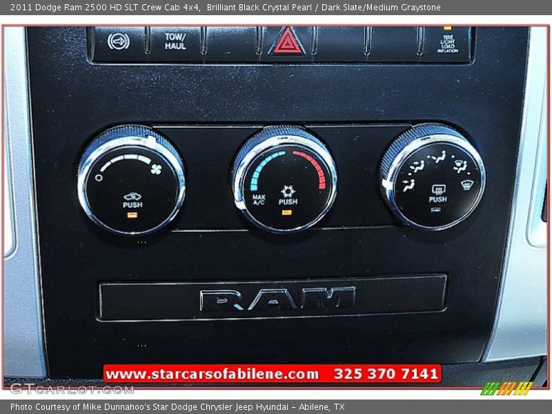 Brilliant Black Crystal Pearl / Dark Slate/Medium Graystone 2011 Dodge Ram 2500 HD SLT Crew Cab 4x4