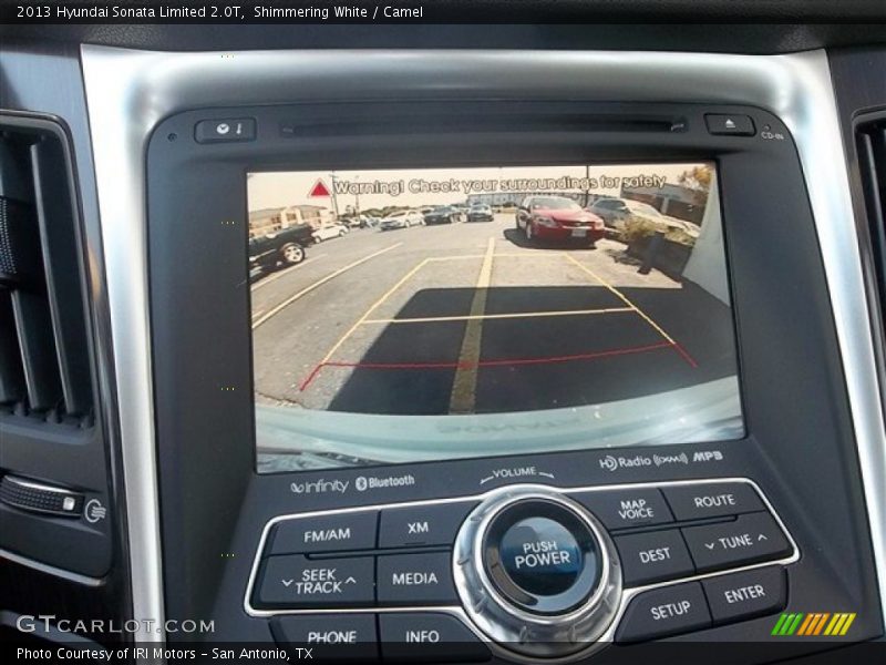 Shimmering White / Camel 2013 Hyundai Sonata Limited 2.0T
