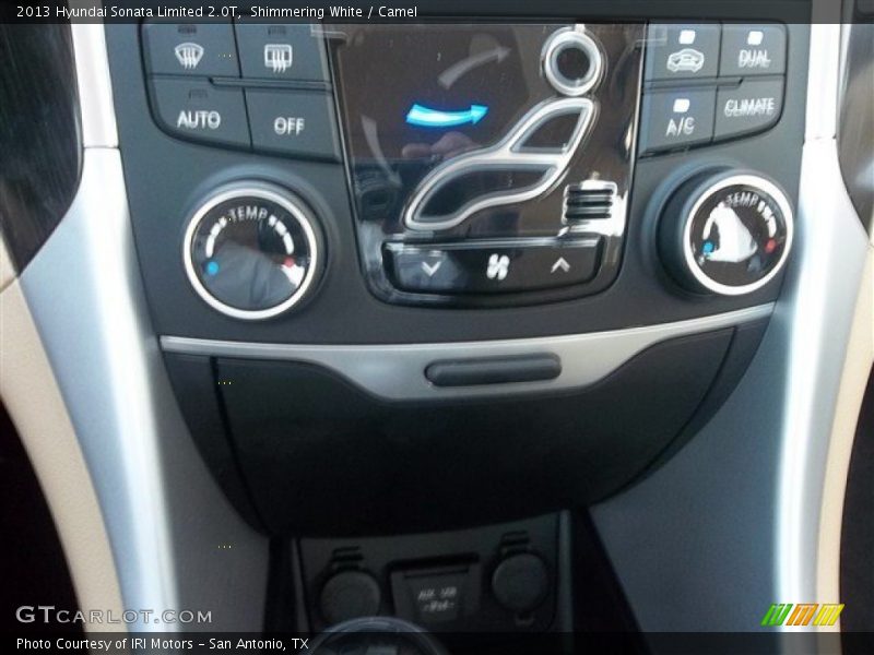 Shimmering White / Camel 2013 Hyundai Sonata Limited 2.0T