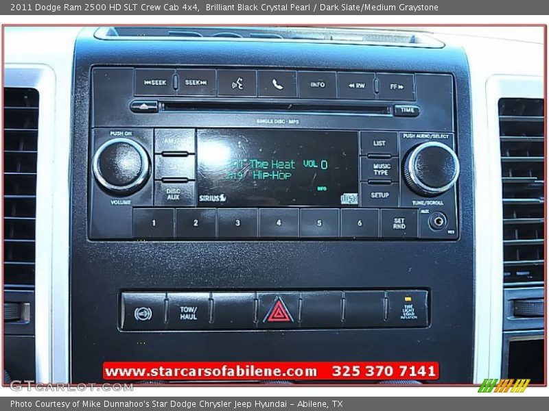 Brilliant Black Crystal Pearl / Dark Slate/Medium Graystone 2011 Dodge Ram 2500 HD SLT Crew Cab 4x4