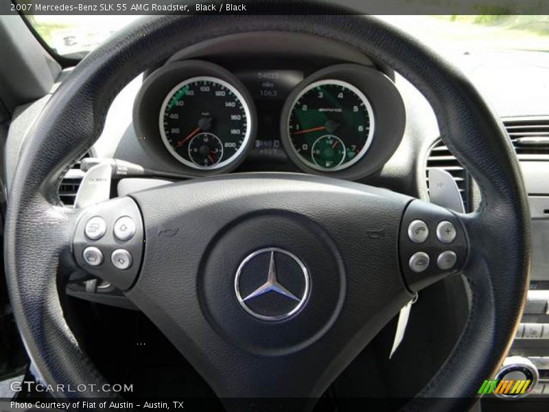 Black / Black 2007 Mercedes-Benz SLK 55 AMG Roadster