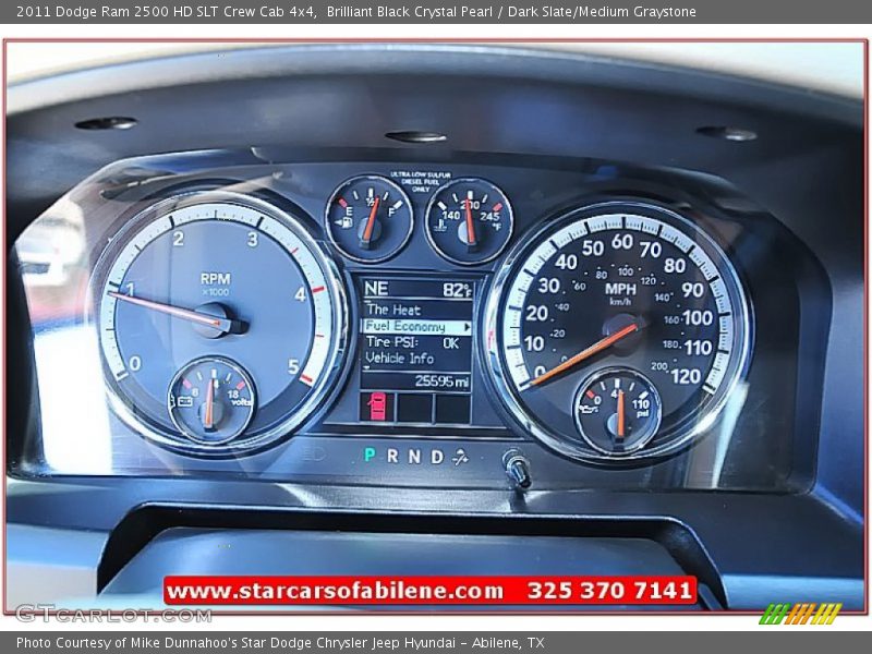 Brilliant Black Crystal Pearl / Dark Slate/Medium Graystone 2011 Dodge Ram 2500 HD SLT Crew Cab 4x4